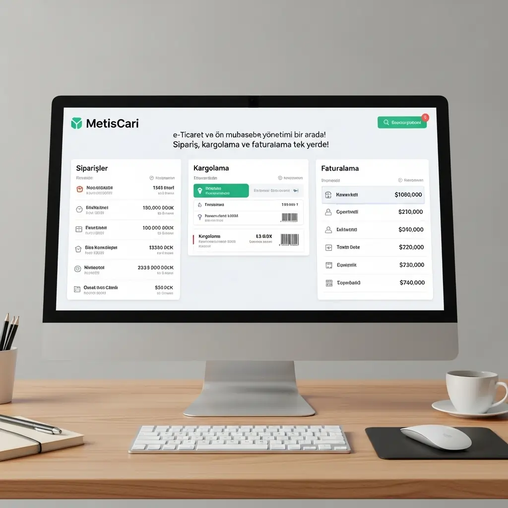 e-Ticaret ve ön muhasebe yönetimi bir arada!